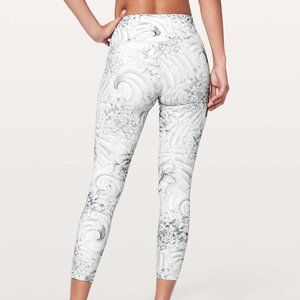 Lululemon Wunder Under Hi-Rise 7/8 Tight 25" Twine White Multi Sz 6